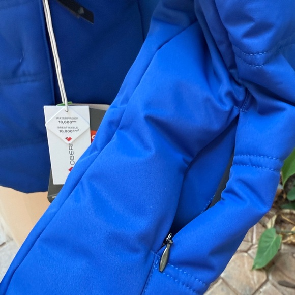 Obermeyer Tuscany II Hooded Jacket Stellar Blue Sz 16 Petite - Picture 6 of 9